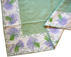 Jacquard multi-cover (lavender purple /green - Delft green) - Click Image to Close